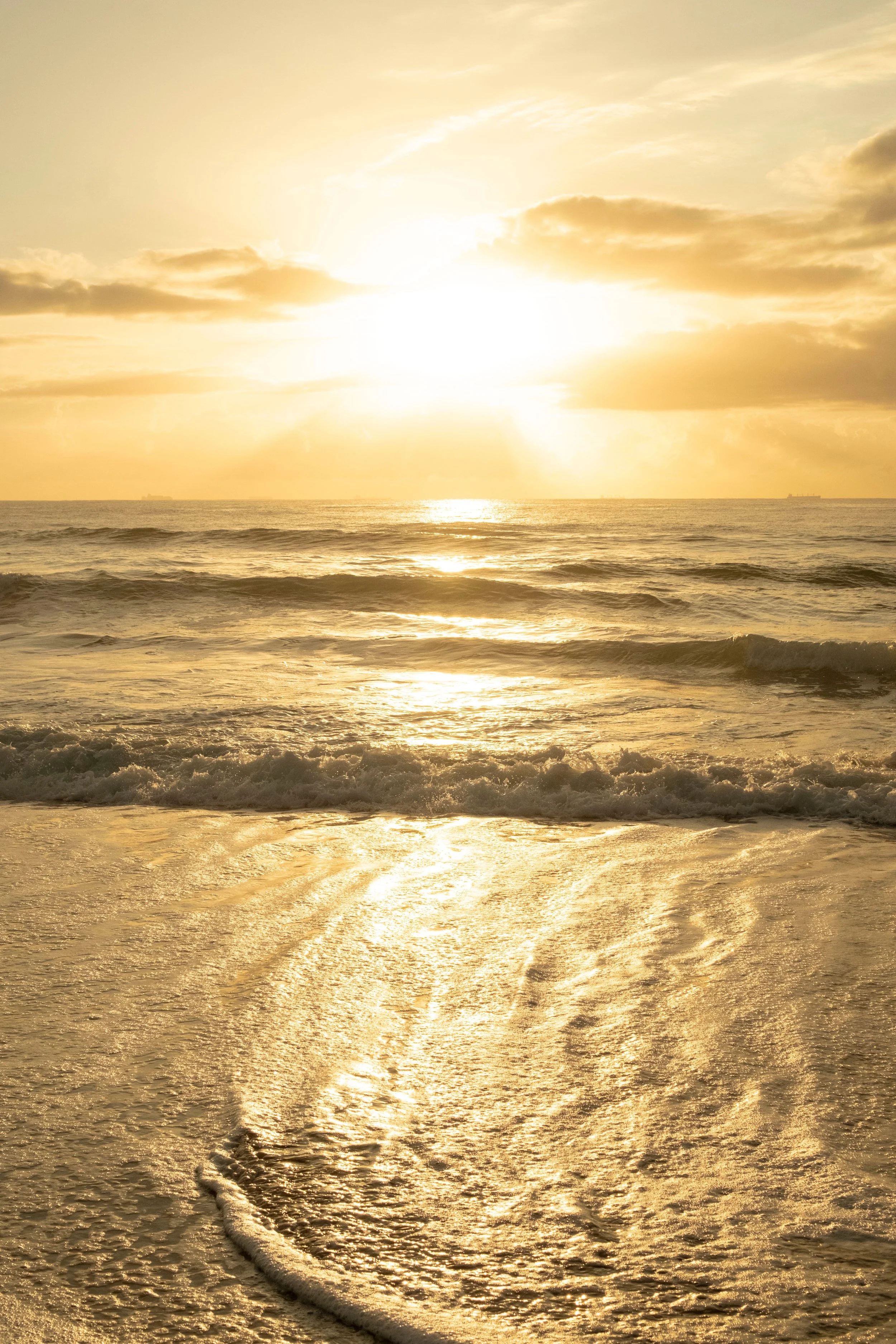 Sunset or sunrise memorial services at he deceased's favourite place.