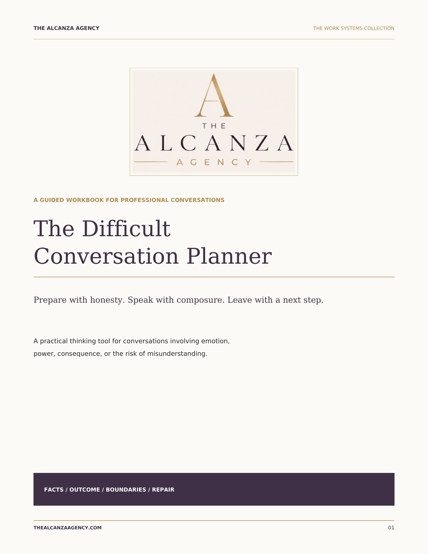 The Difficult Conversation Planner