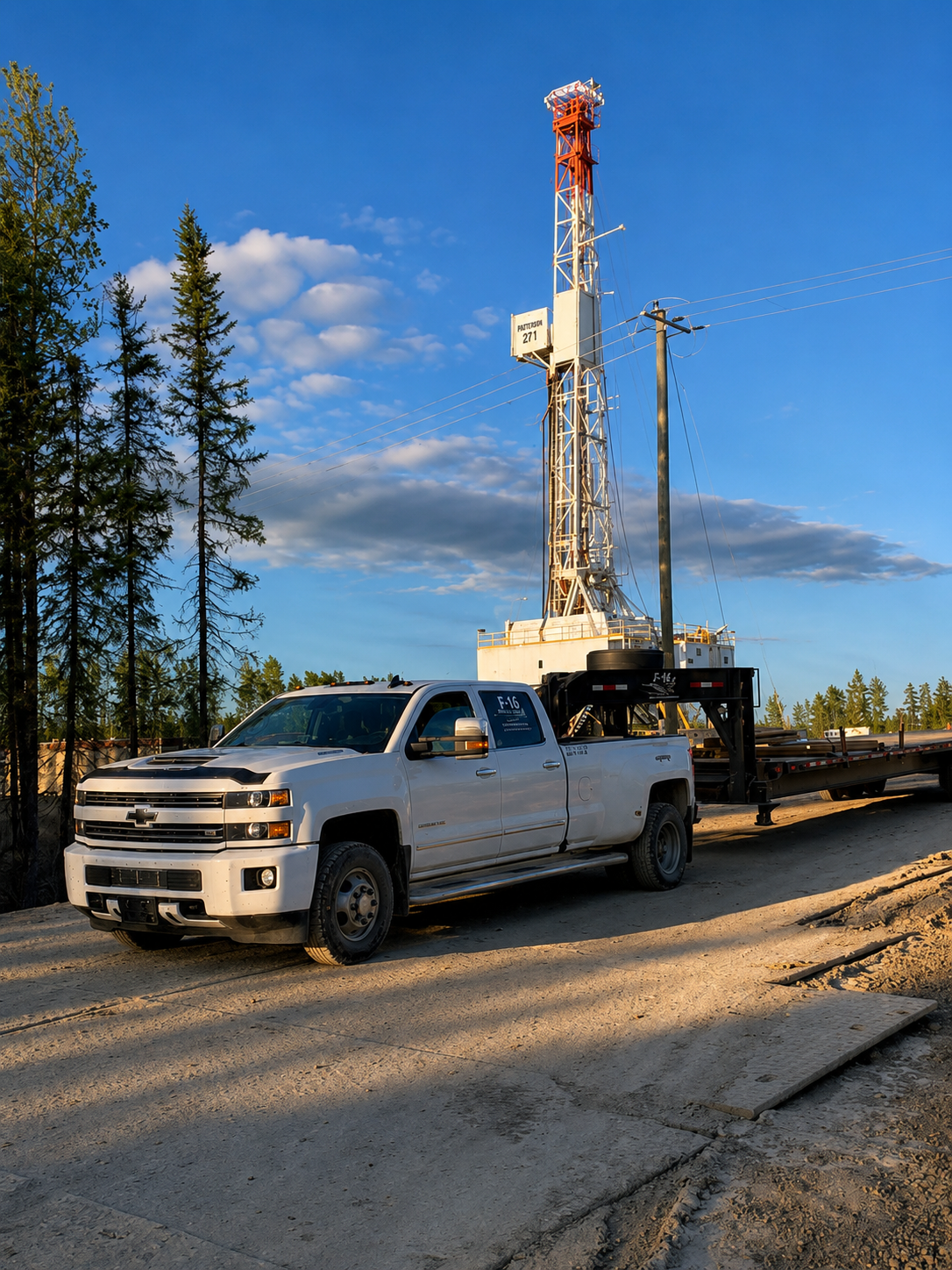 oil rig, pipeline, hotshot services, trucking