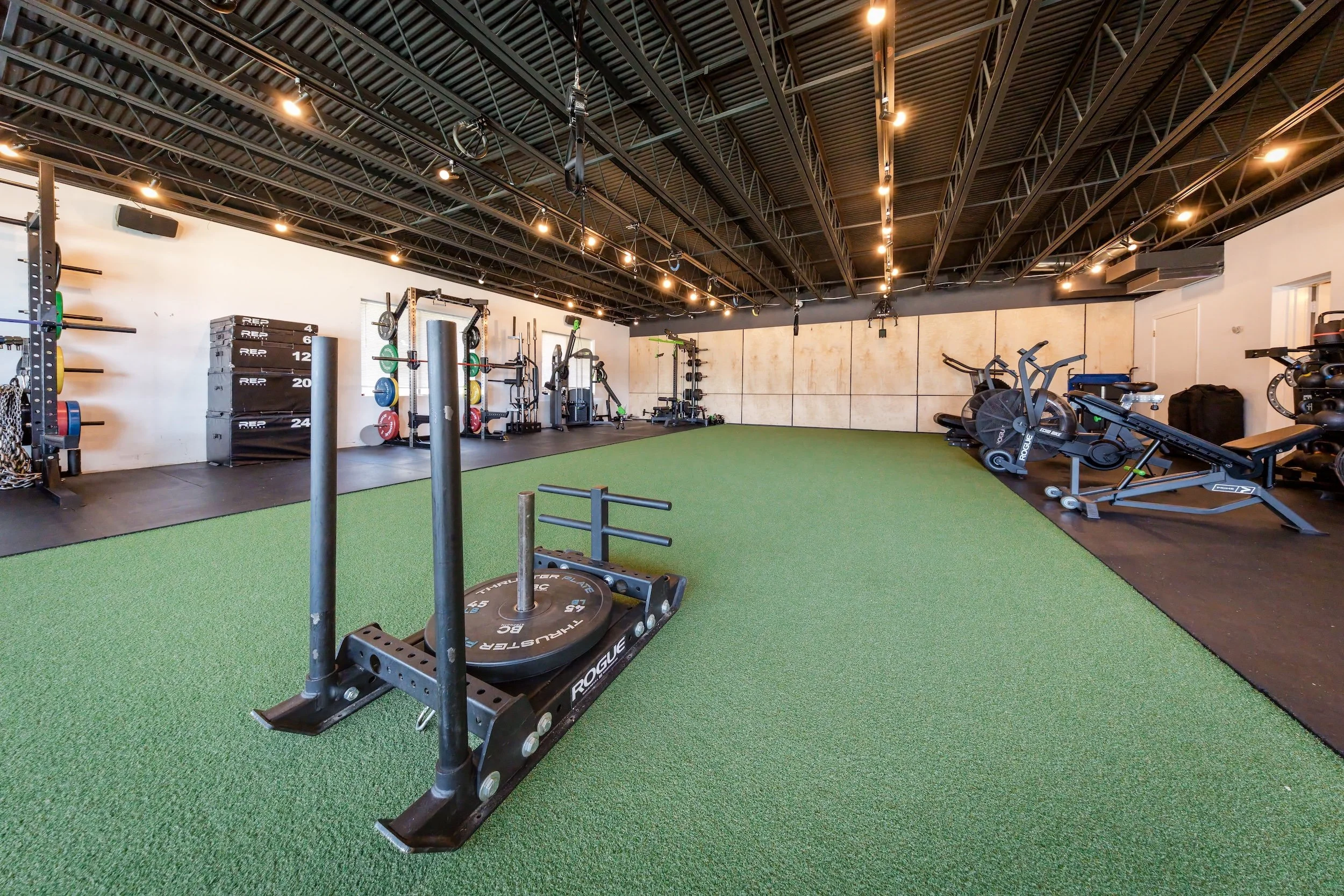 Private fitness studio in Fairfax, Virginia, with strength and cardio equipment.