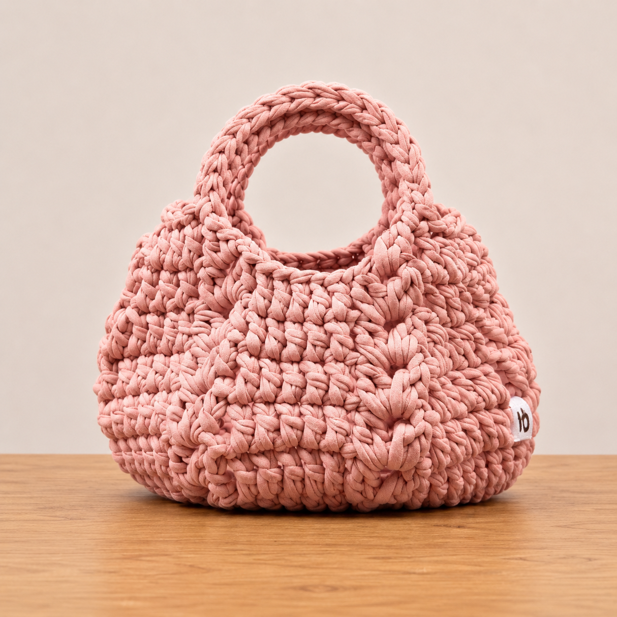 handbag - aged pink