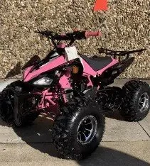 Very nice 125cc pink sport ATV with lots of safety features