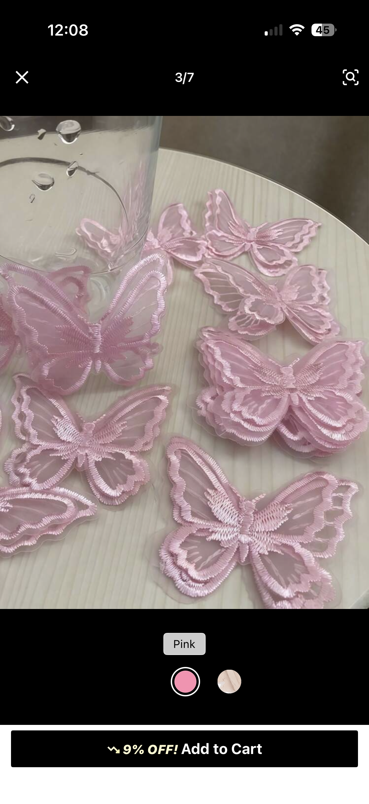 Pink Laced Butterflies