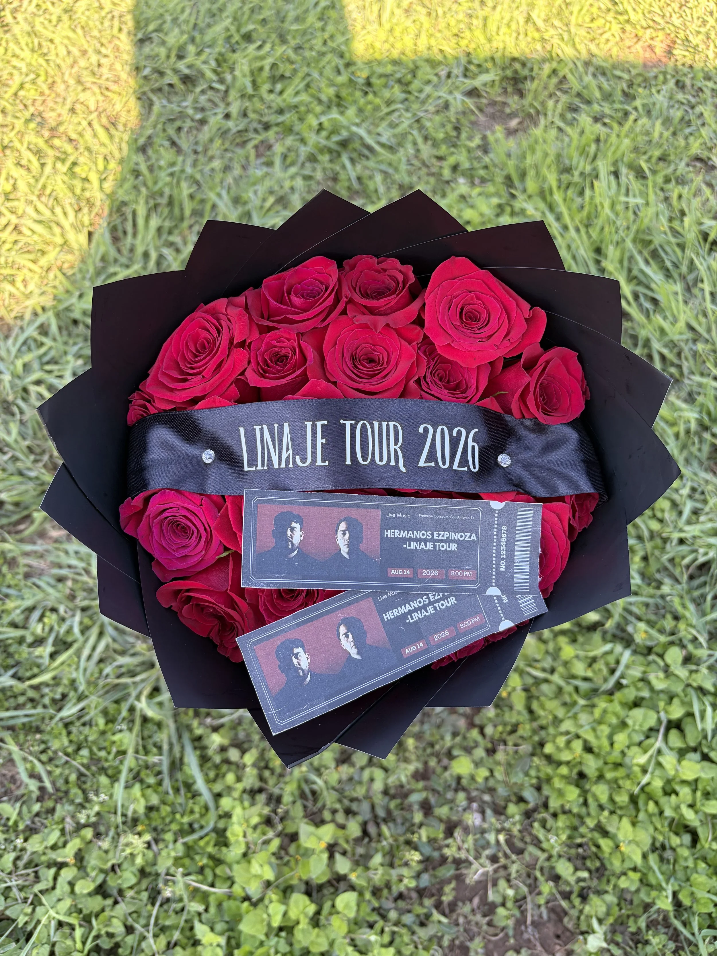 Concert Ticket Bouquet