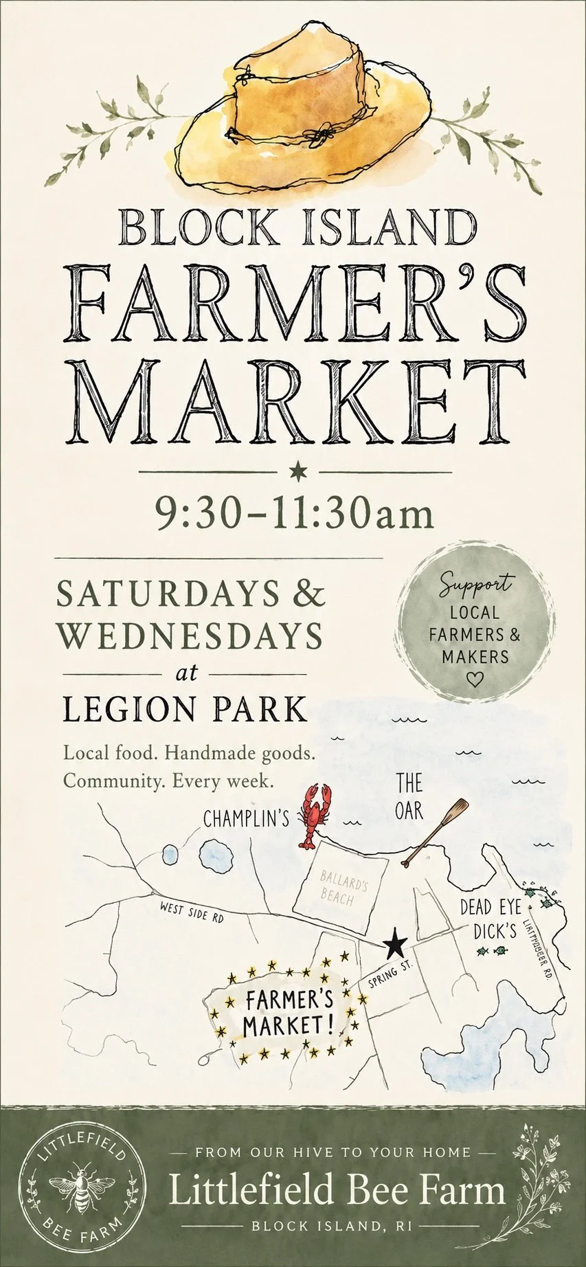 Block Island Farmers Market Littlefield Bee Farm Honey