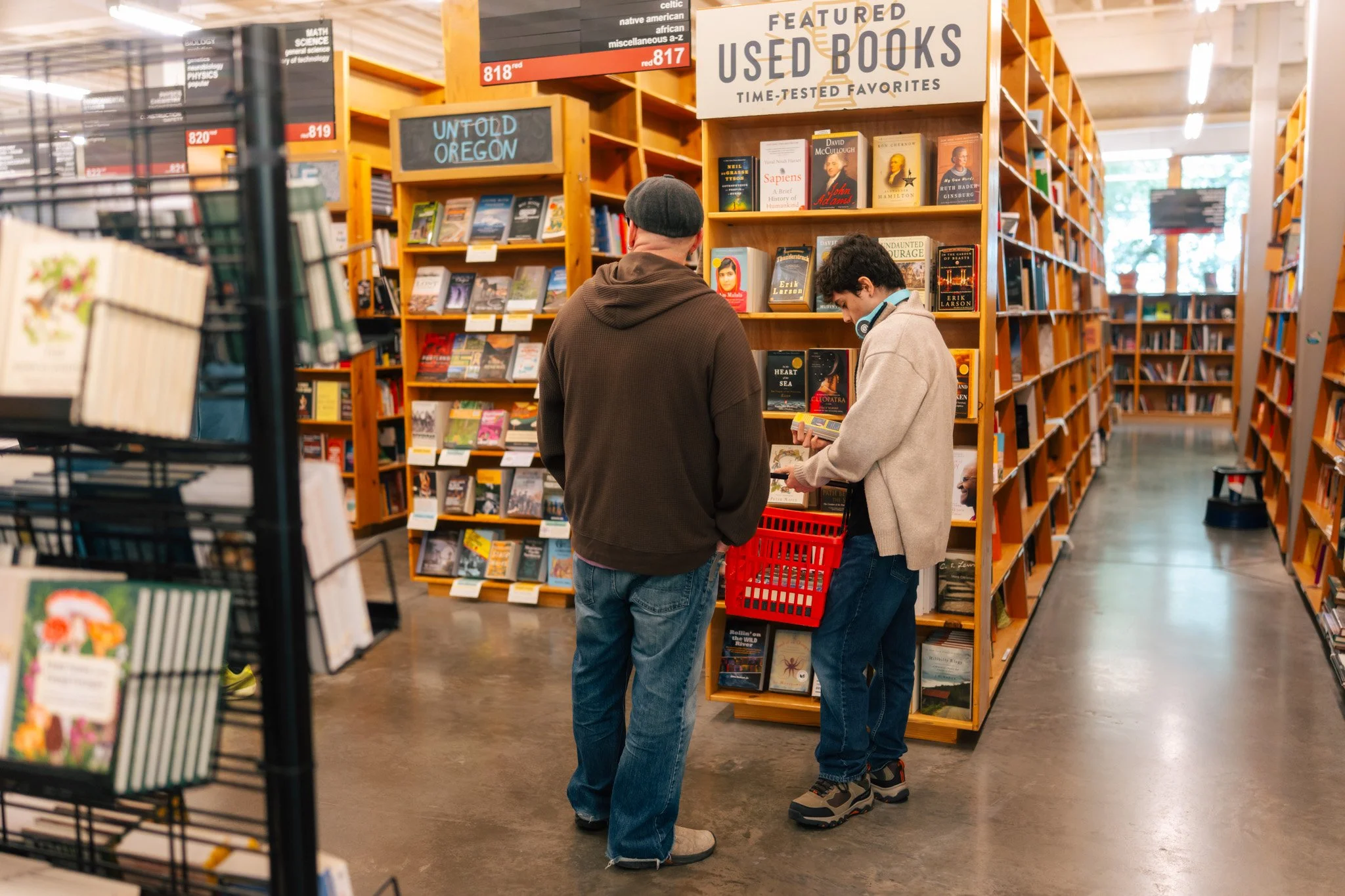 Tough decisions Powell's Books Pearl District Portland Oregon
