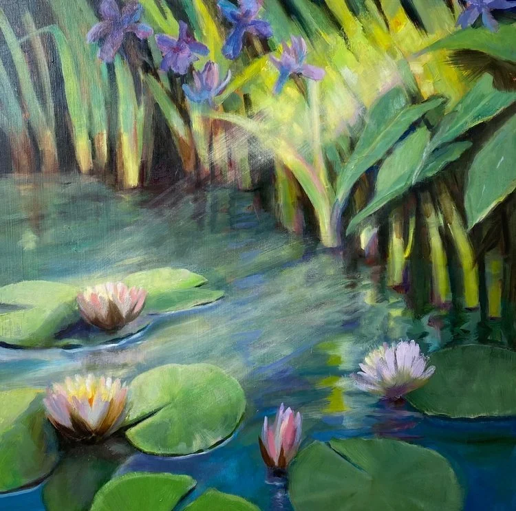 Sunlight and Water Iris at Highland Lake.jpeg