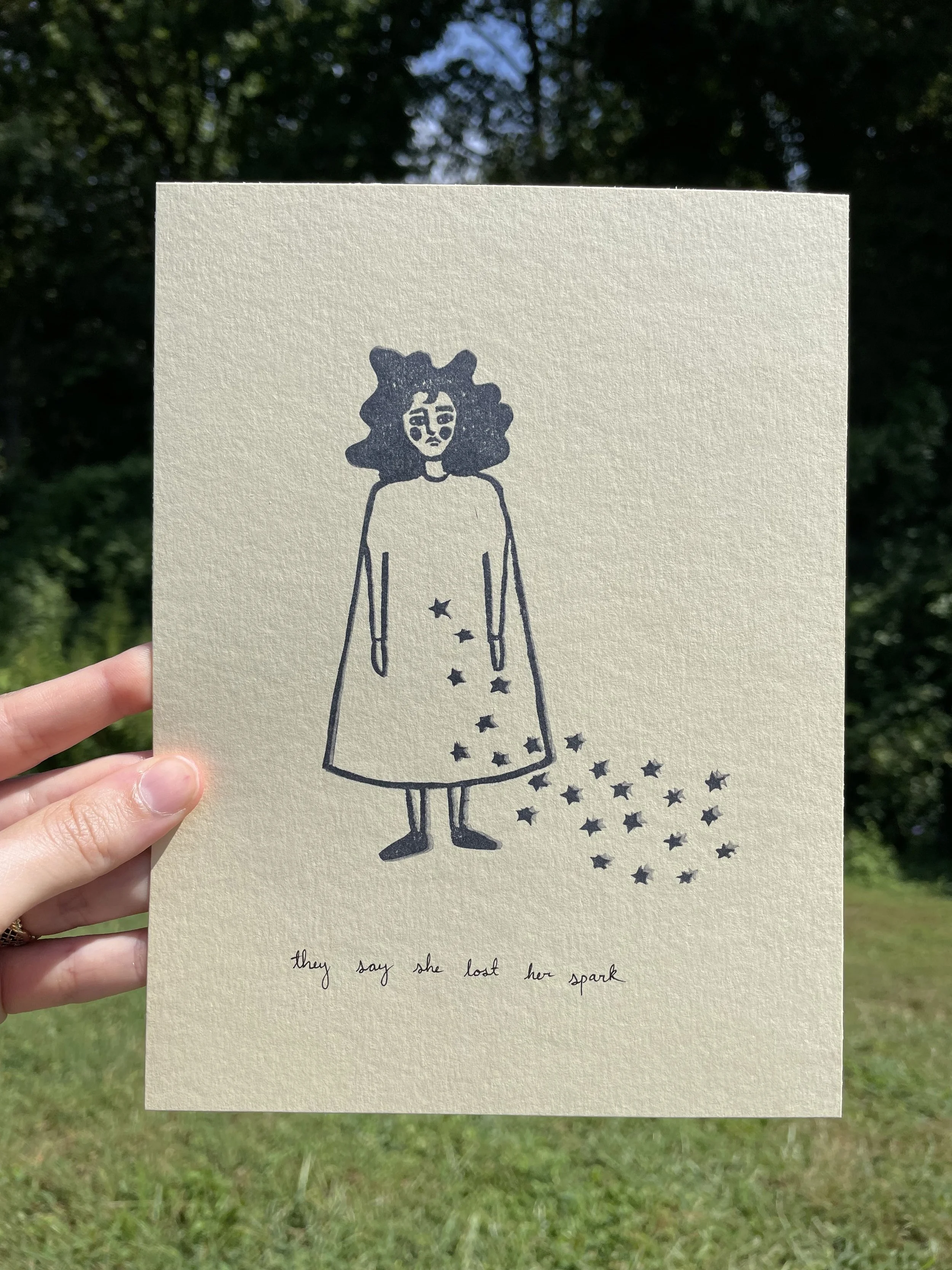 "they say she lost her spark"