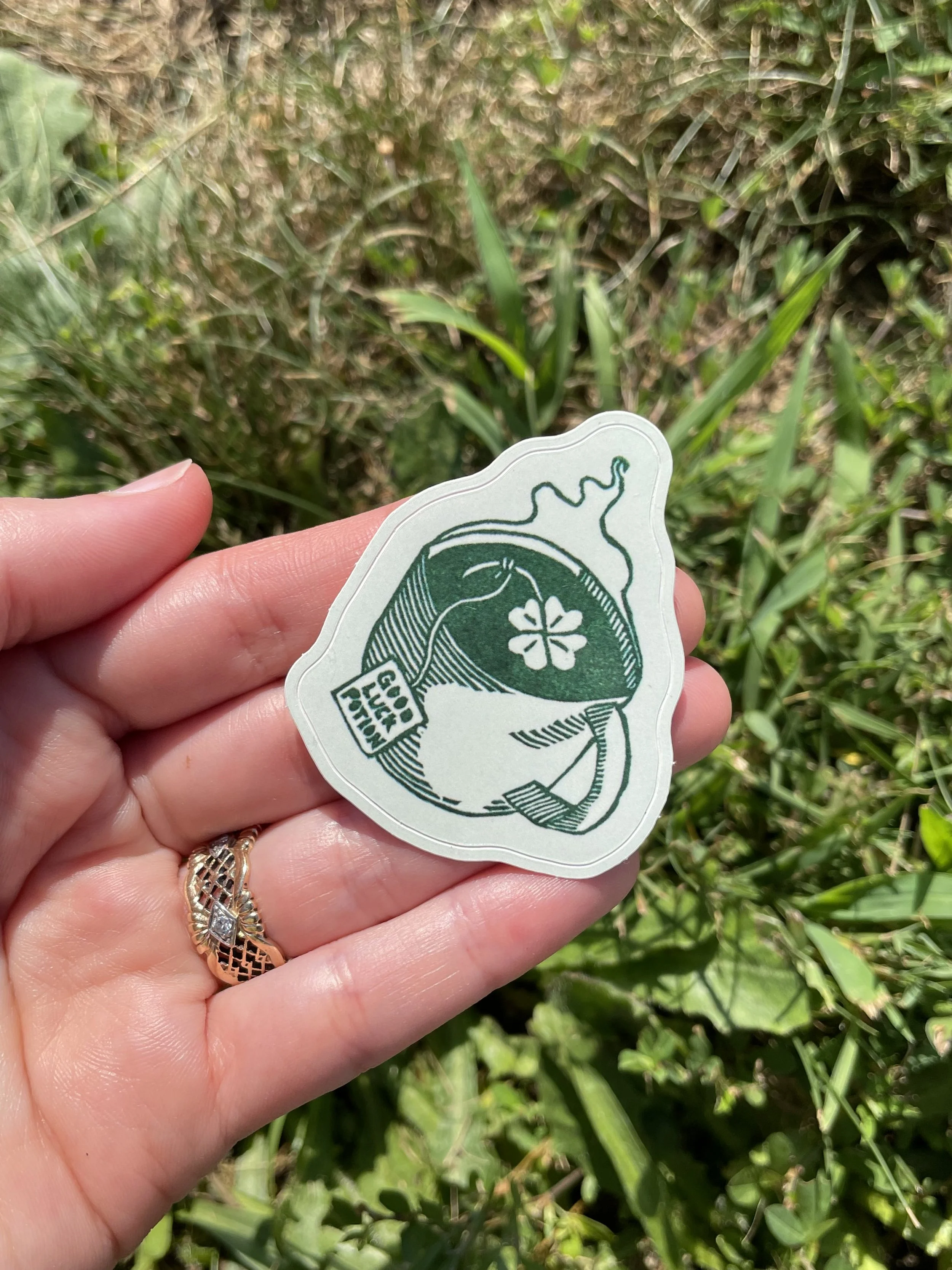good luck sticker