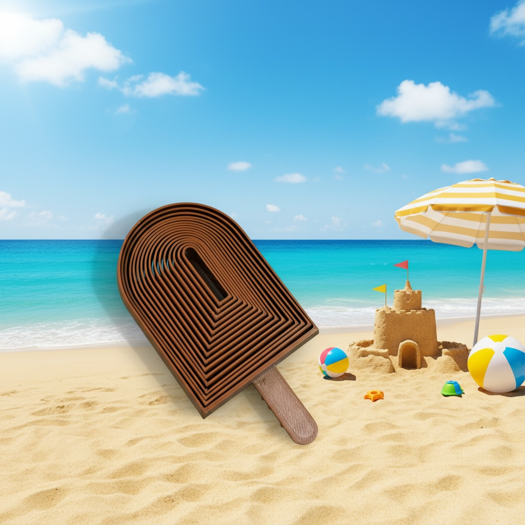 Beach Party Ice Cream Pop