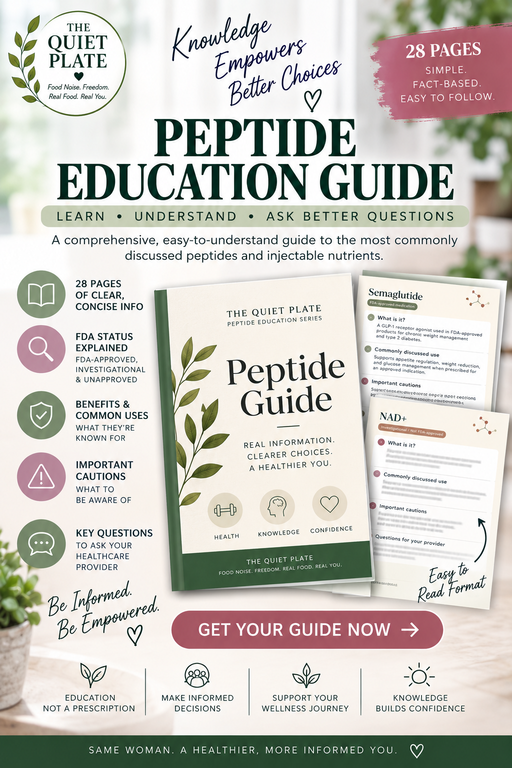 The Quiet Plate Peptide Education Guide