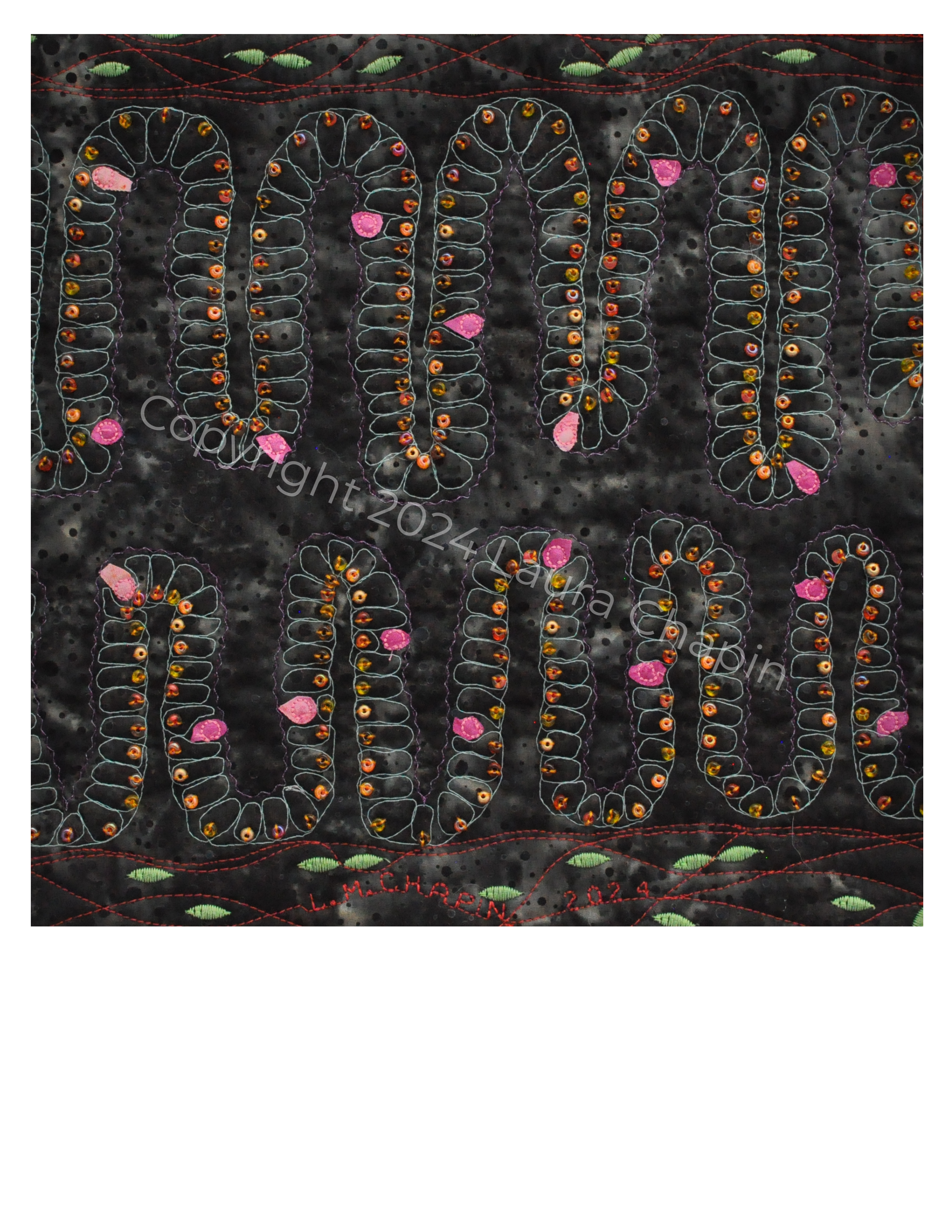 Quilted Small Intestinal Epithelium - Framed