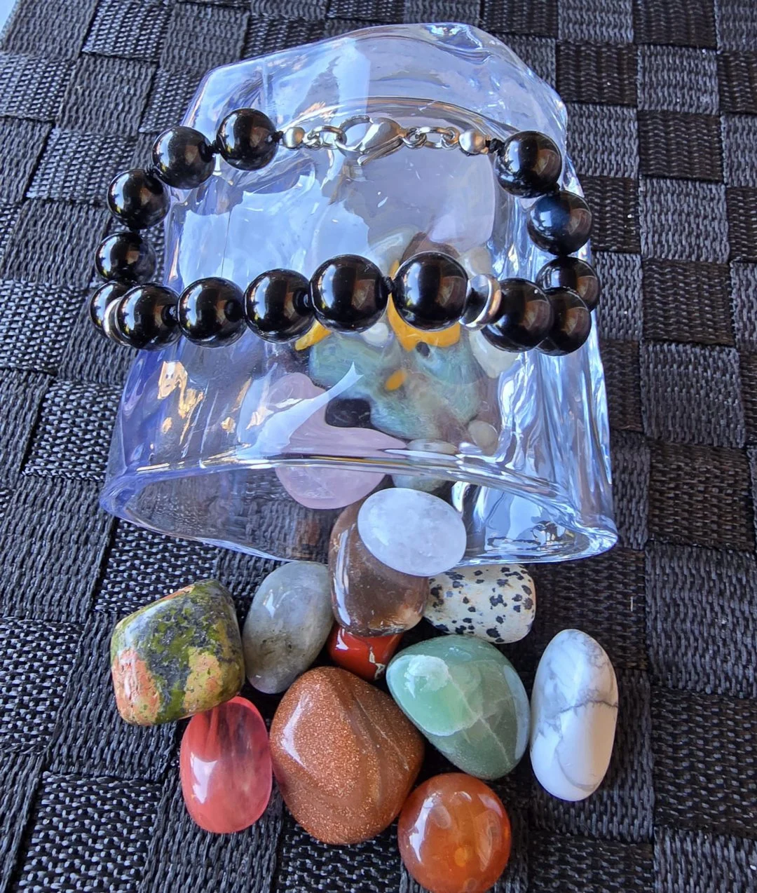 Black-Obsidian-Bracelet-_-10mm-with-Stainless-Steel-Accents-~-Stone-of-Protection-&-Truth_1.jpg