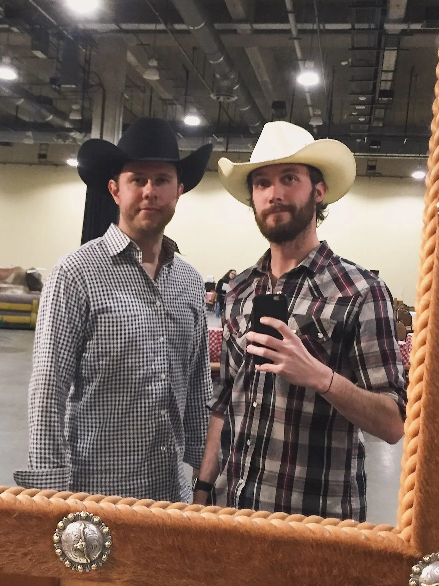 3 hat fittings a piece and counting from events. Love that #freeswag