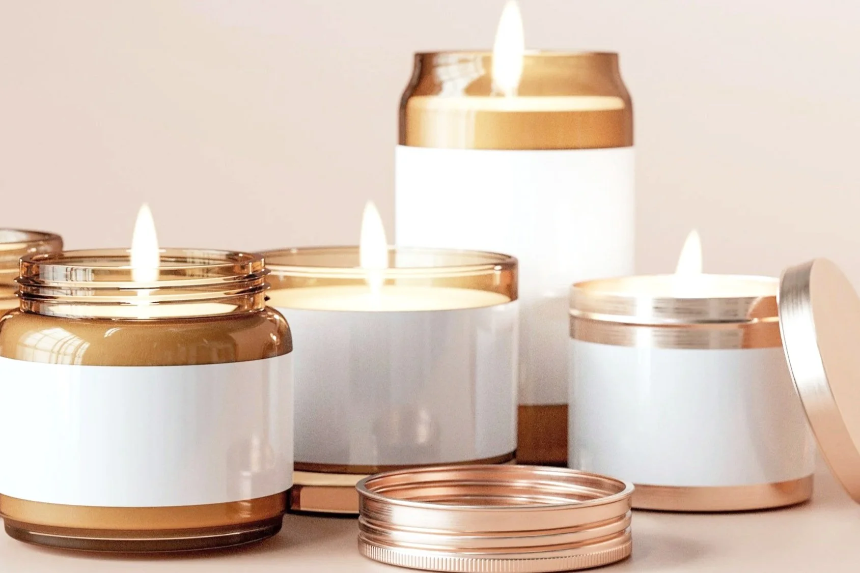 custom candle gift wedding corporate realtor