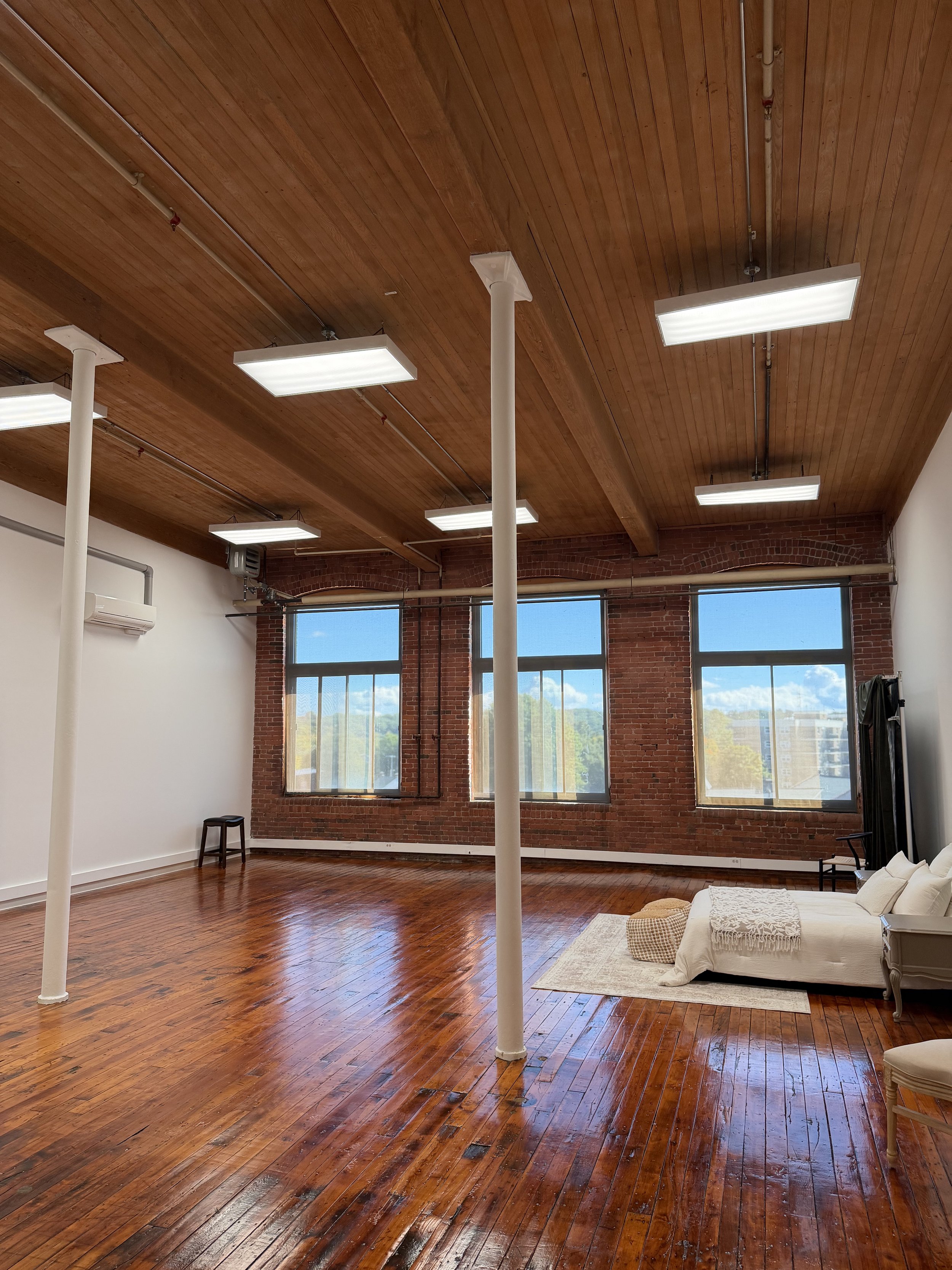 Natural Light Studio Rental in Holyoke Massachusetts Homage The Studio