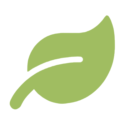 Green leaf icon.