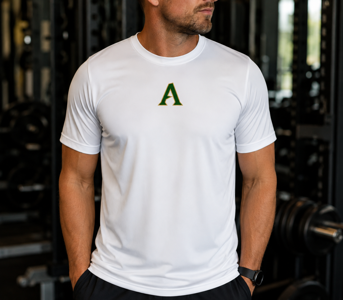 ATHLETICS A Mens Dry fit White