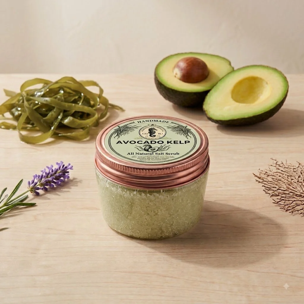 Avocado Kelp Salt Scrub