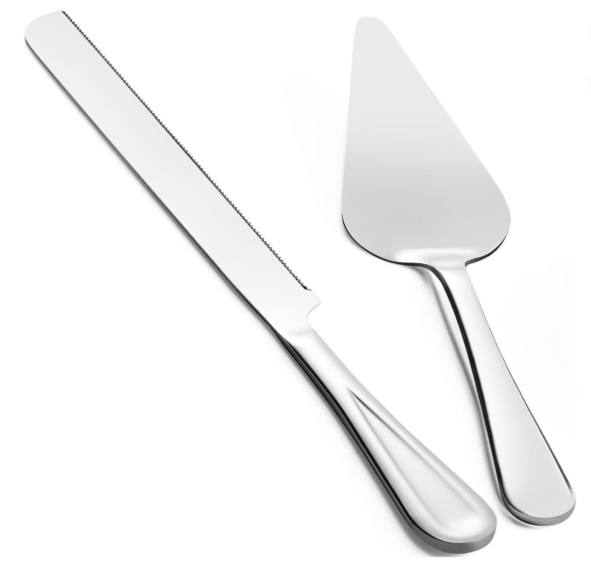 Silver Cake Cutting & Serving Set
