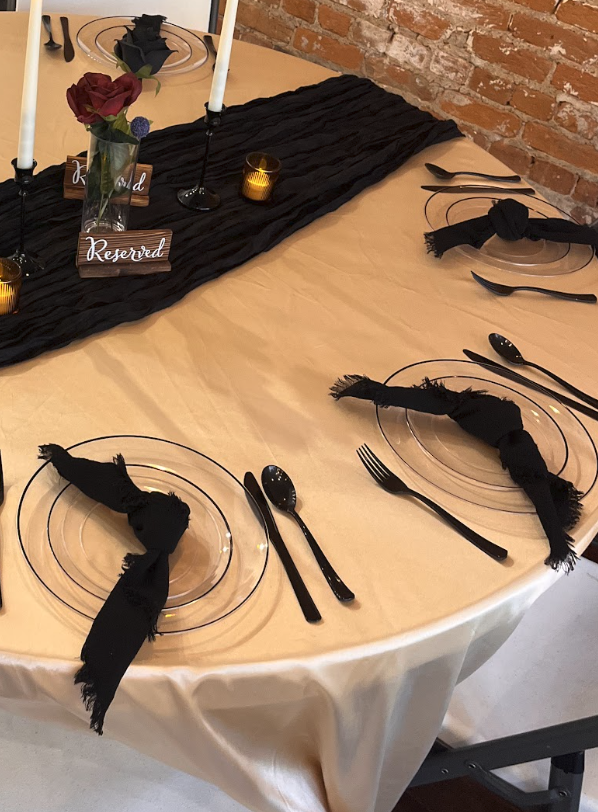 Black Fringe Napkins