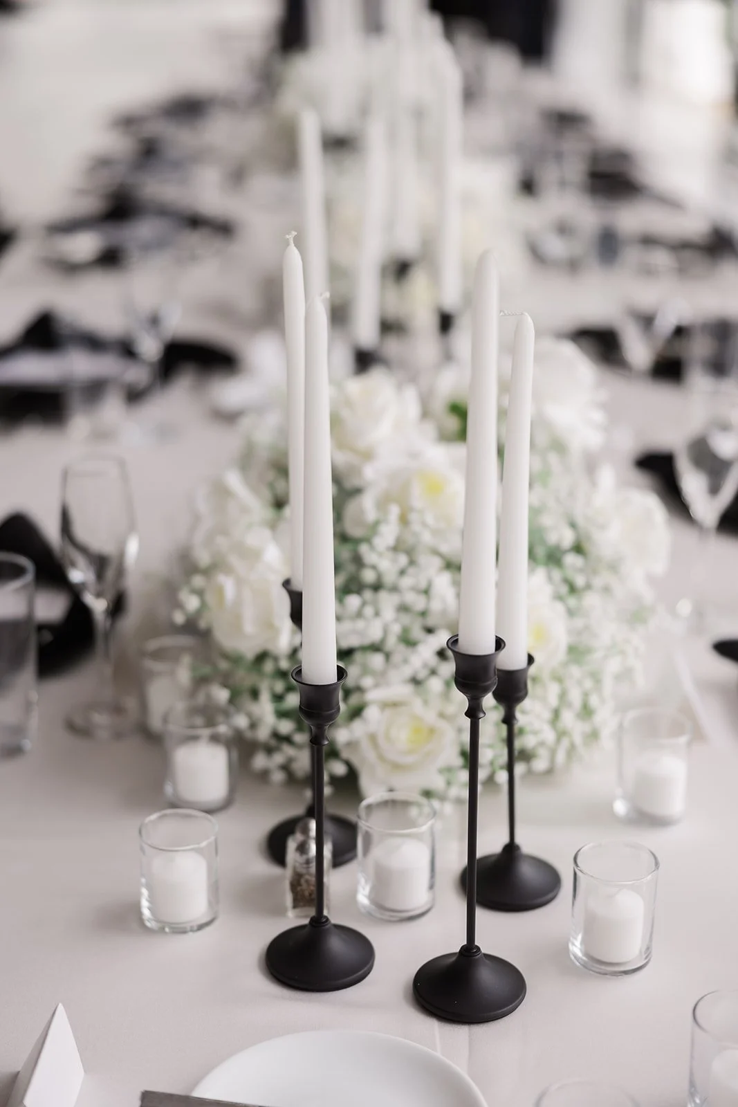 Black taper Candlestick Holders - Option 2