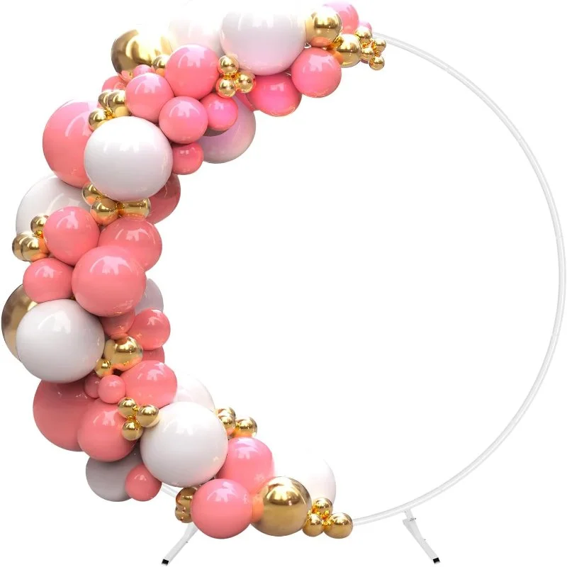White Round Backdrop Stand
