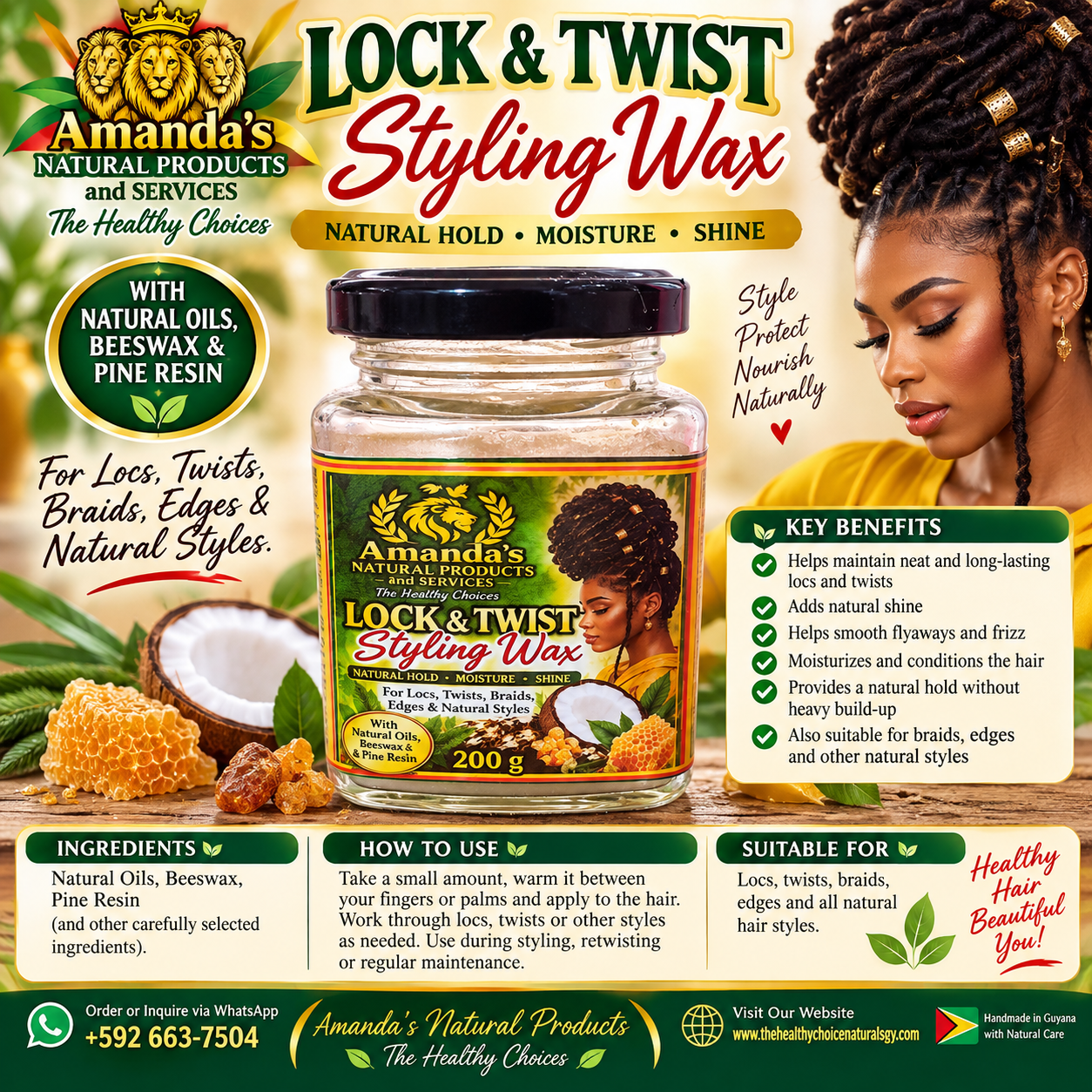 Amanda’s Natural Lock & Twist – 200 g