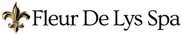 Gold and black Fleur-de-lis emblem on a black background.