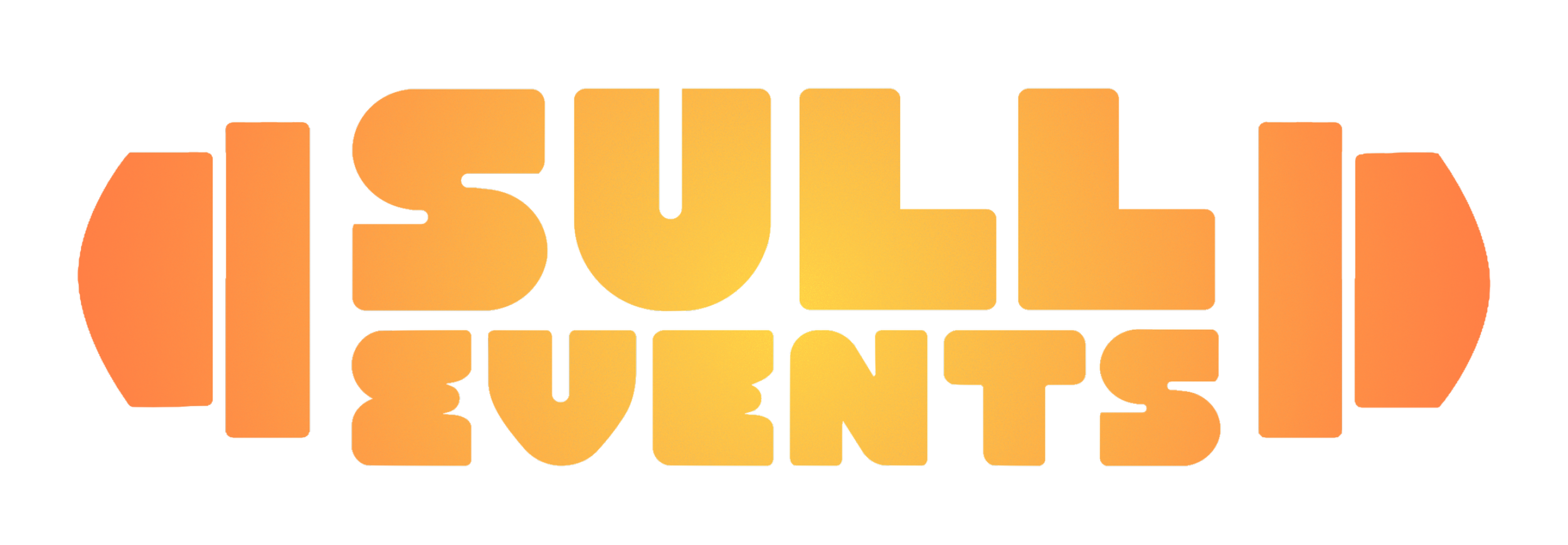 Logo for Diesel Prompt with orange to yellow gradient text and design elements on either side.