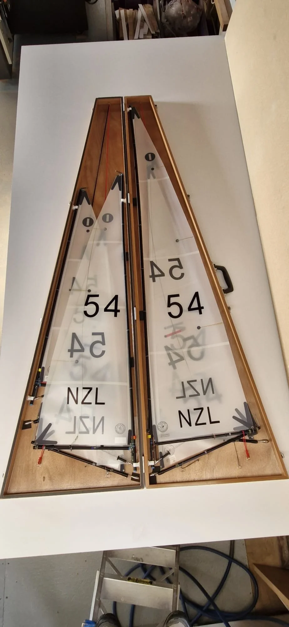 Full Set Package (A, B & C Rigs with Vickers Sails) and Sail Box