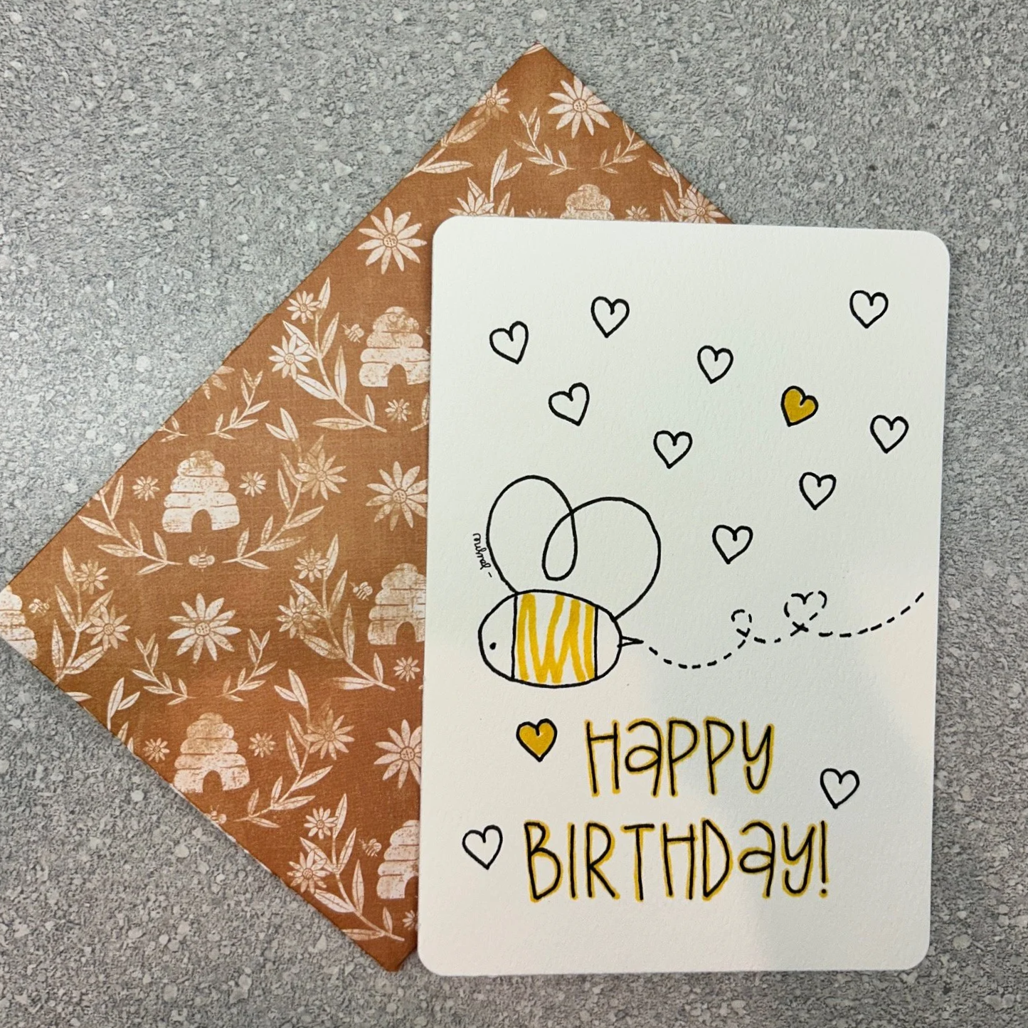 Birthday Card - Bee