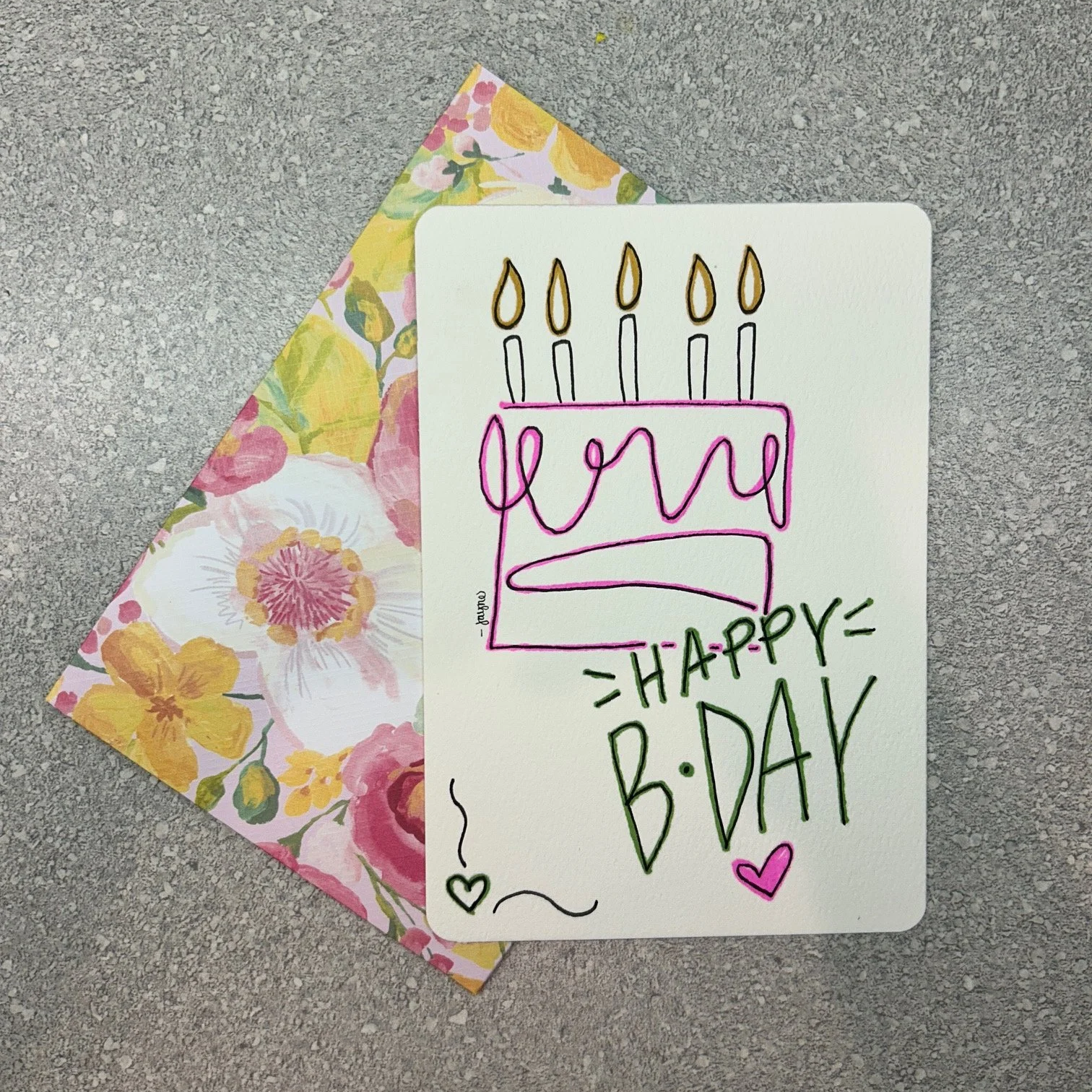 Birthday Card - Cake