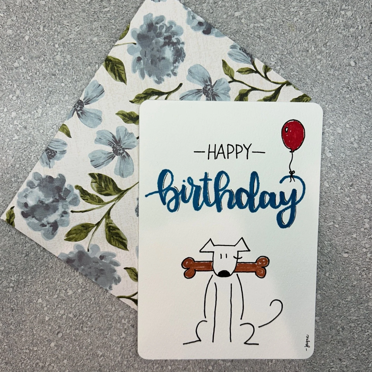 Birthday Card - Dog