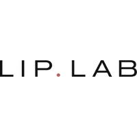 LIP.LAB logo with black text and a small pink dot.