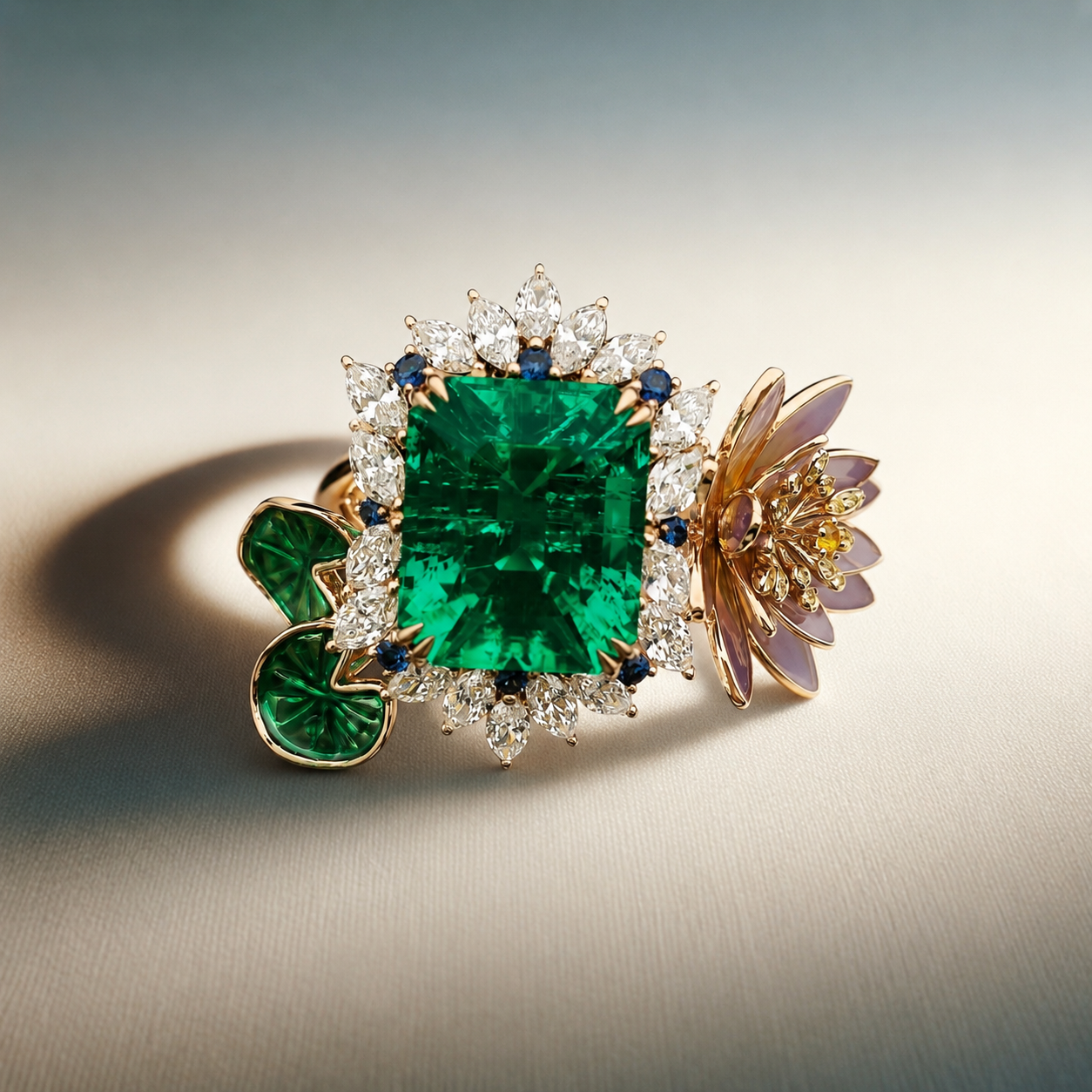 Monet Water Lilly Inspired Ring