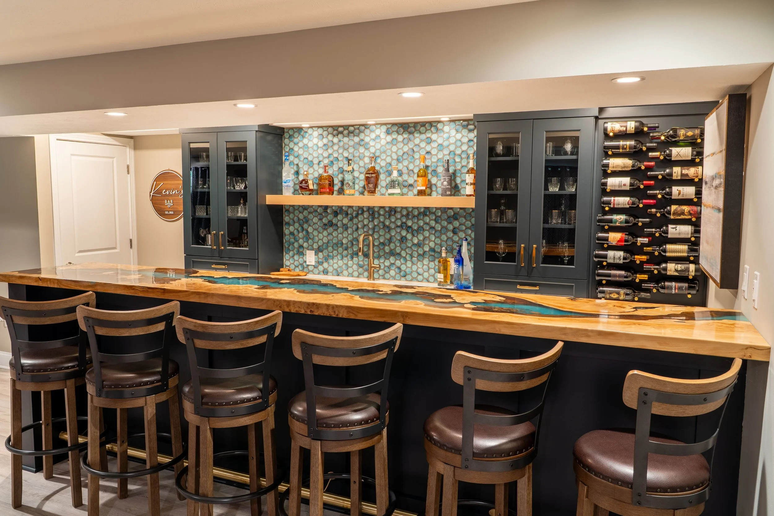 Coastal Home Bar Renovation