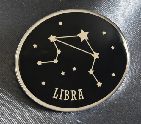 Libra Zodiac Lapel Pin