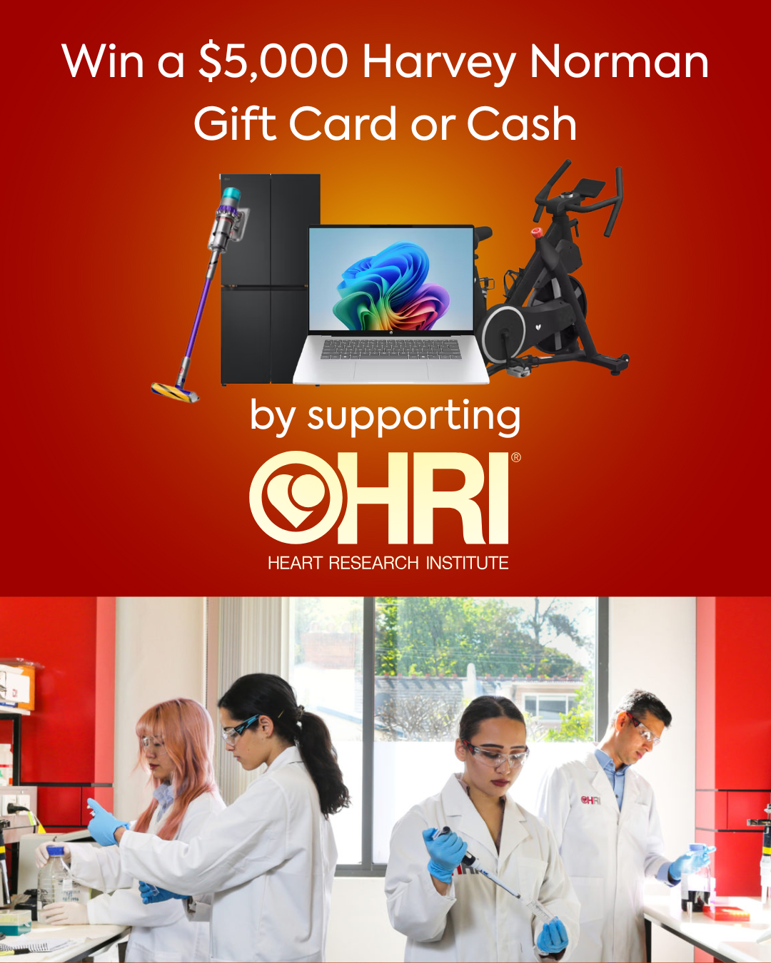 Heart Research Institute Charity Raffle | Win $5,000 Cash