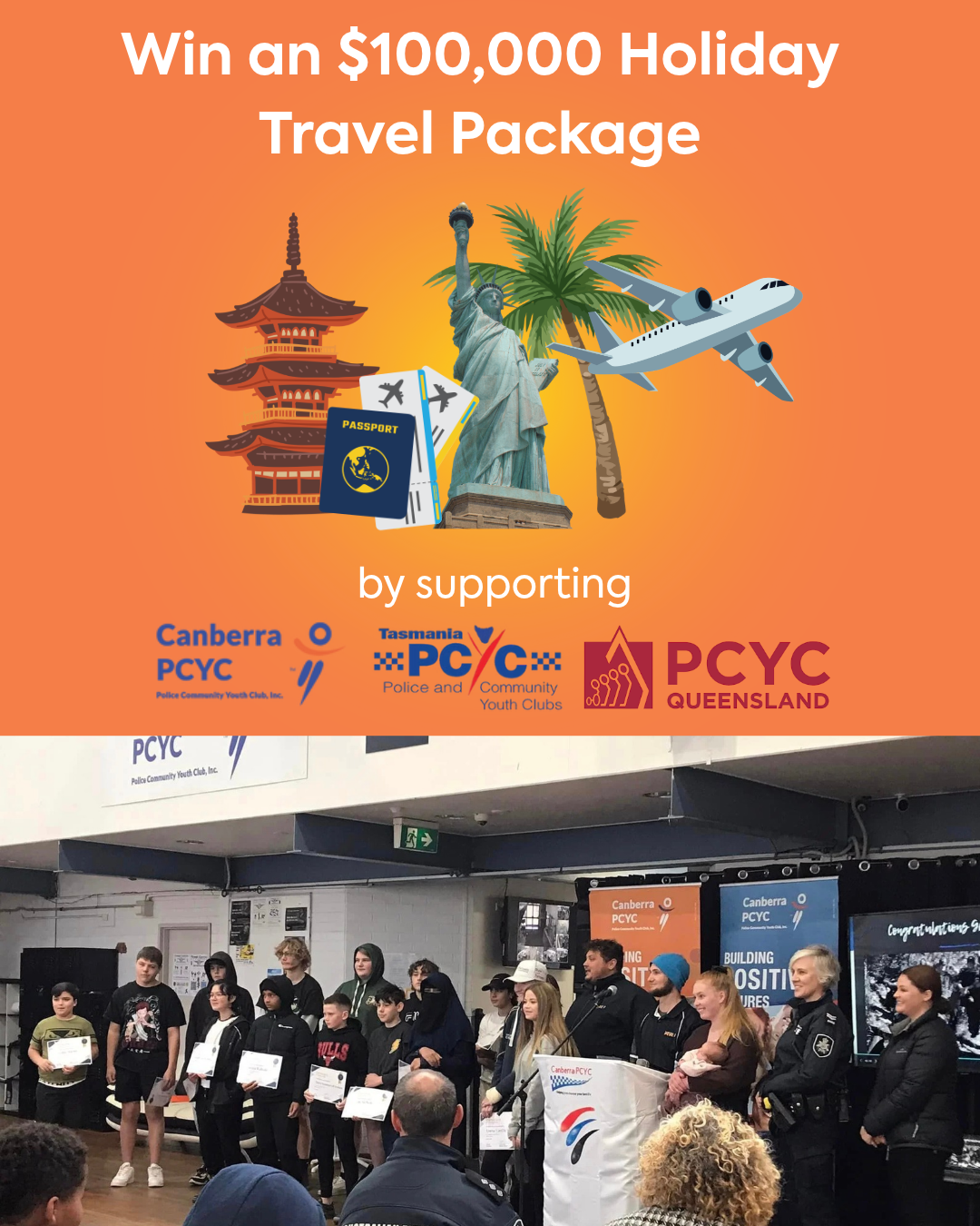 Sunshine Lottery PCYC | Win a $100,000 Dream Holiday