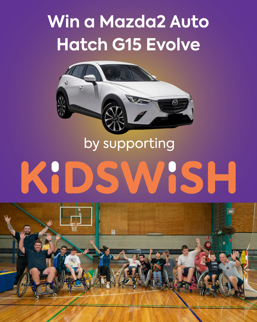 KidsWish Charity Raffle | Win a Mazda2 & $5,000 Cash