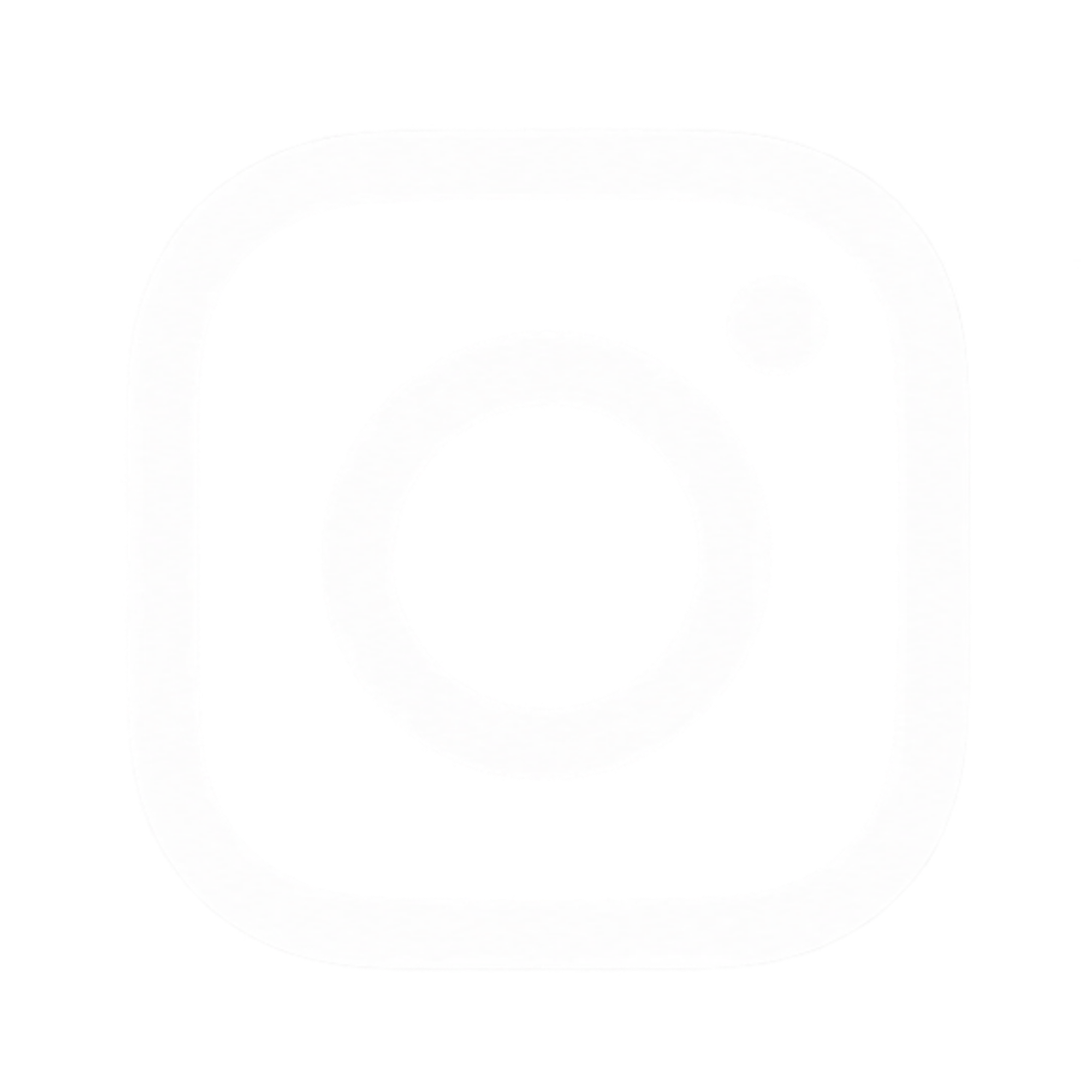 White Instagram icon with transparent background.