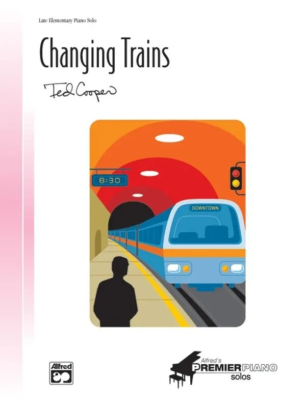 Book cover for Changing Trains, a piano solo by Ted Cooper.
