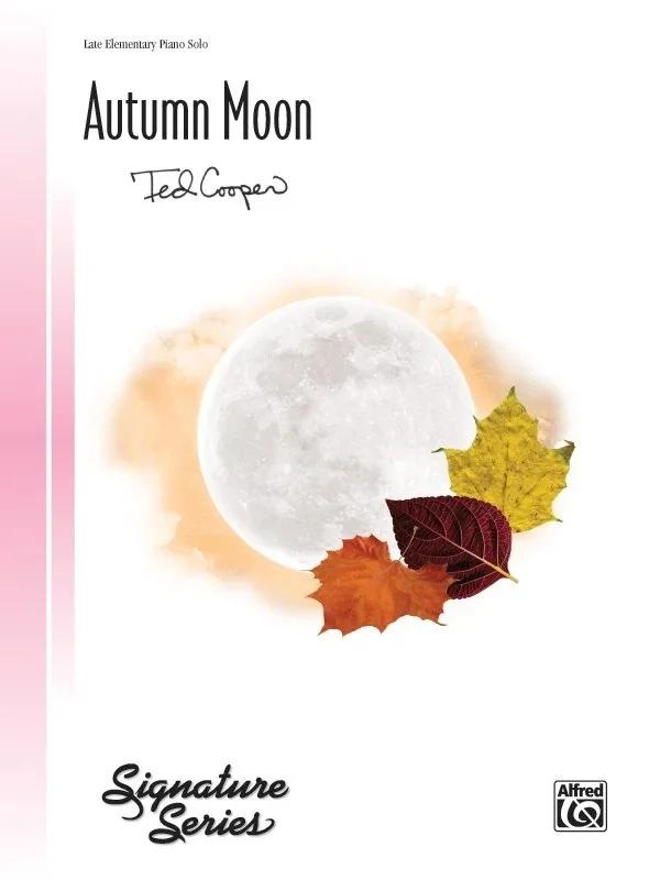 Book cover for Autumn Moon, a piano solo by Ted Cooper.