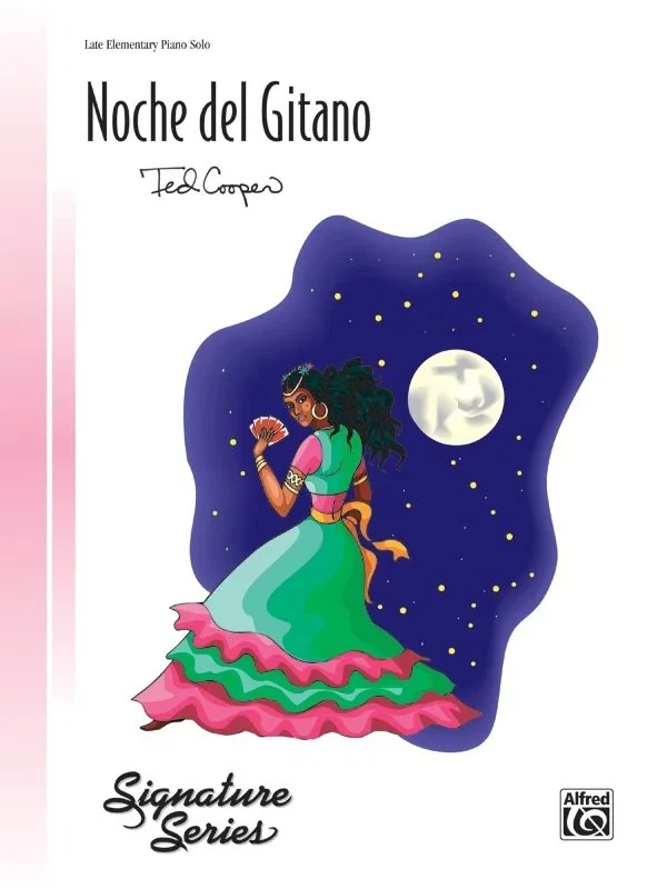 Book cover for Noche del Gitano, a piano solo by Ted Cooper.