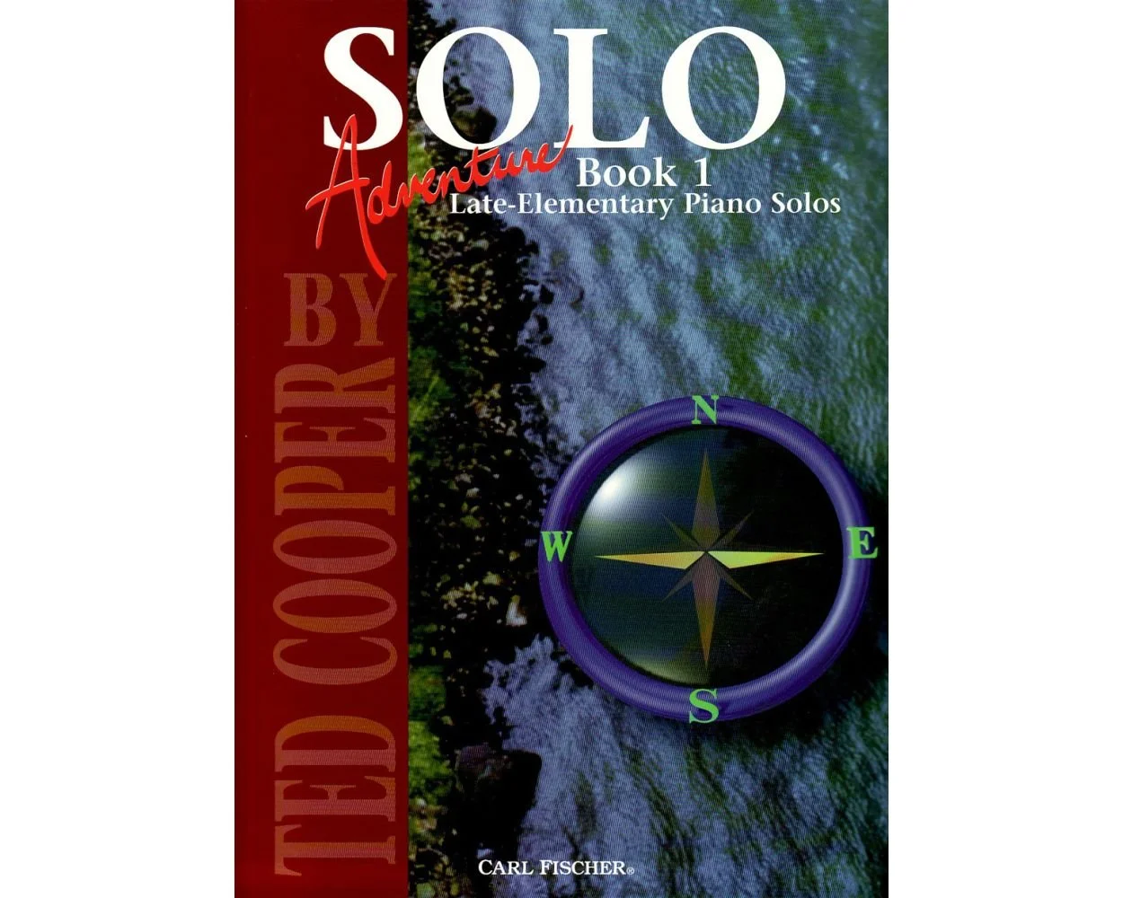Book cover for Solo Adventure Book 1: Late-Elementary Piano Solos, by Ted Cooper.