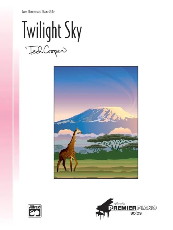Book cover for Twilight Sky, a late elementary piano solo by Ted Cooper.