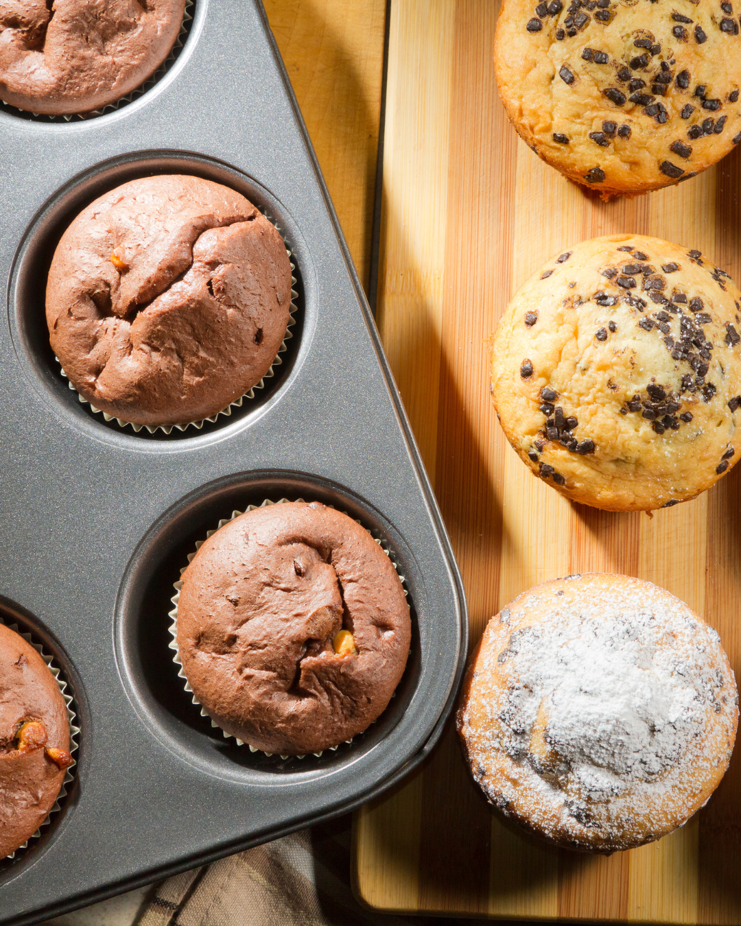Muffin and cupcake baking trays.