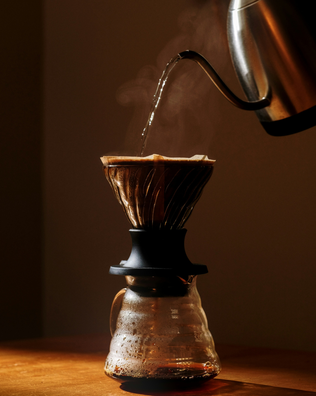 Coffee drippers for pour-over brewing.