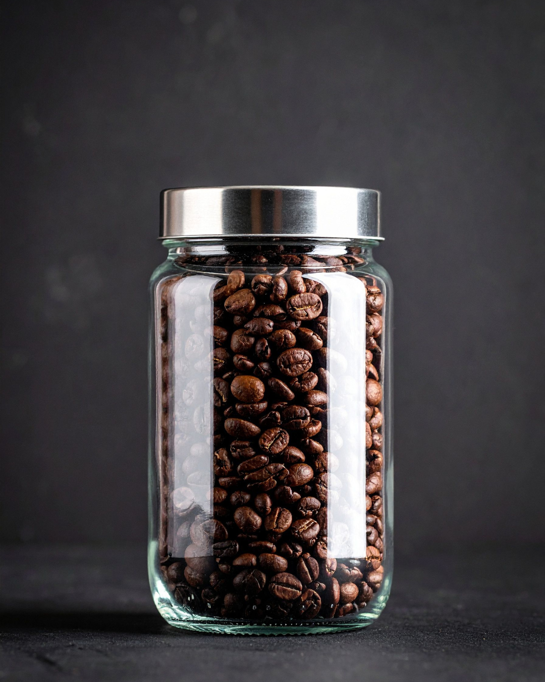 Coffee canisters for storing coffee beans and grounds.
